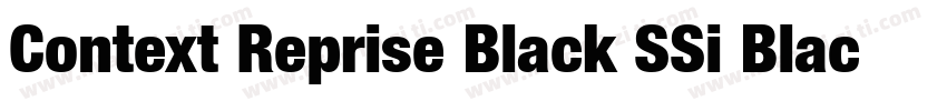 Context Reprise Black SSi Black Italic字体转换